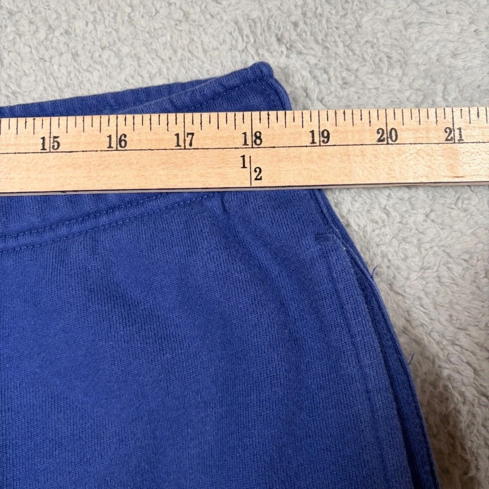 VTG J. Crew Sportswear Blue Fleece Sweatpants Men's Large Joggers‎ Sweatpants